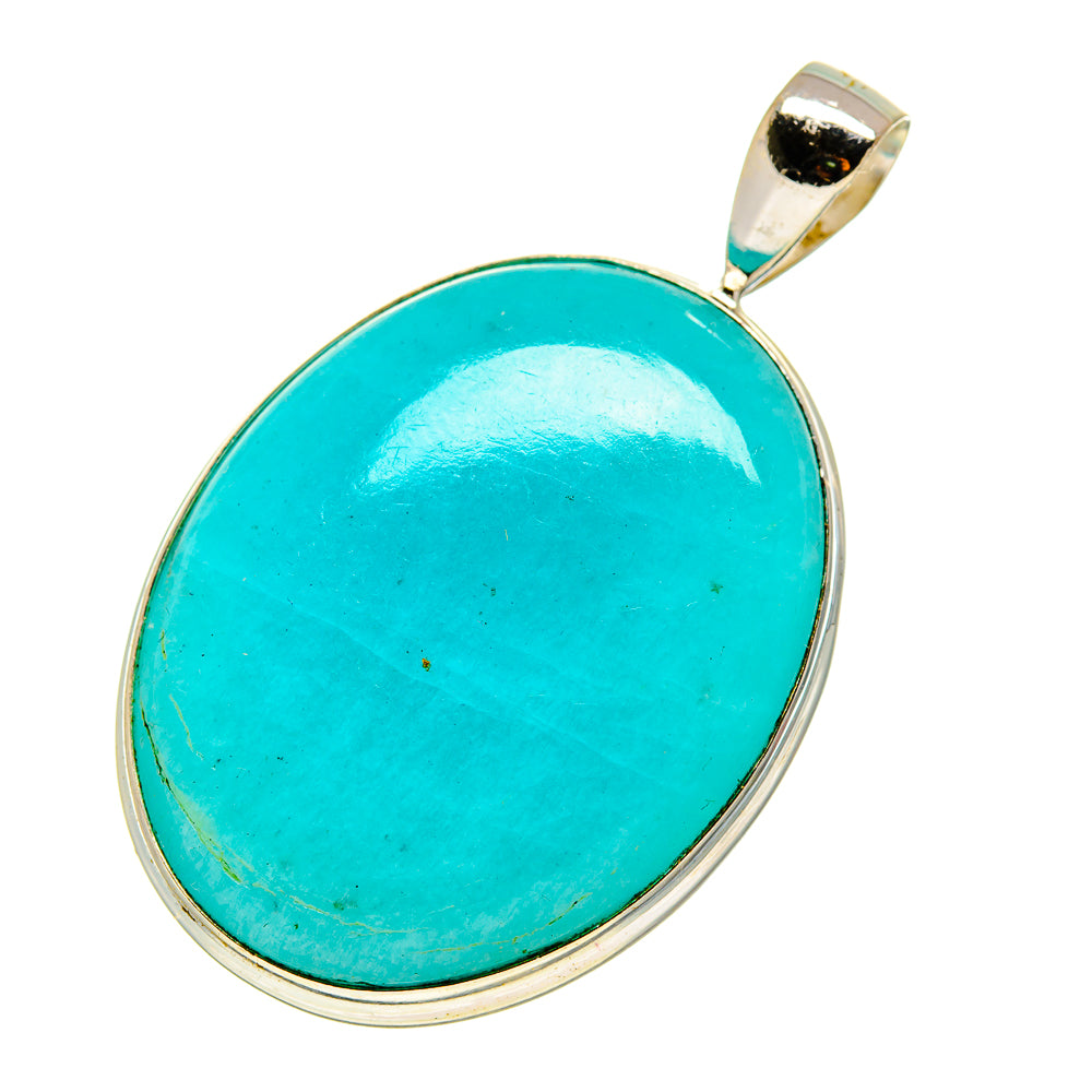 Peruvian Amazonite Pendants handcrafted by Ana Silver Co - PD757324