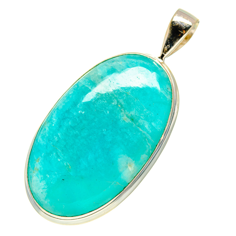Peruvian Amazonite Pendants handcrafted by Ana Silver Co - PD757327