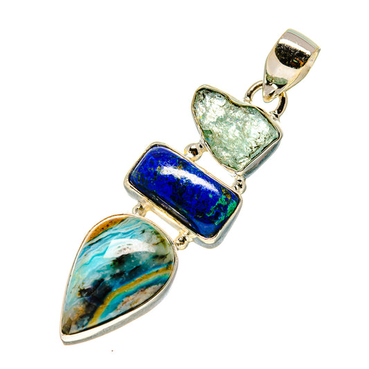 Peruvian Opal Pendants handcrafted by Ana Silver Co - PD757331