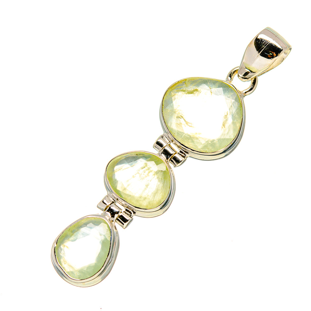 Prehnite Pendants handcrafted by Ana Silver Co - PD757333
