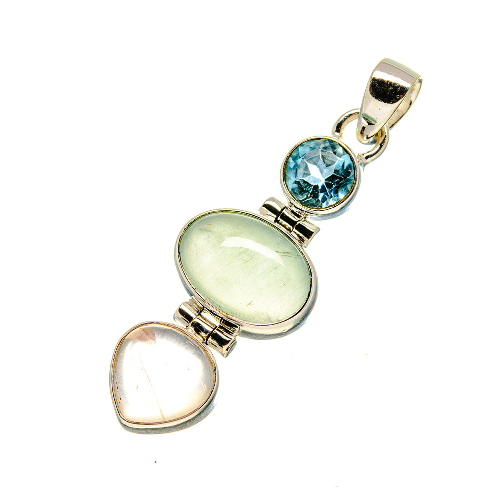 Prehnite Pendants handcrafted by Ana Silver Co - PD757334