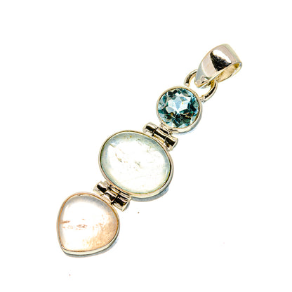 Aquamarine Pendants handcrafted by Ana Silver Co - PD757346