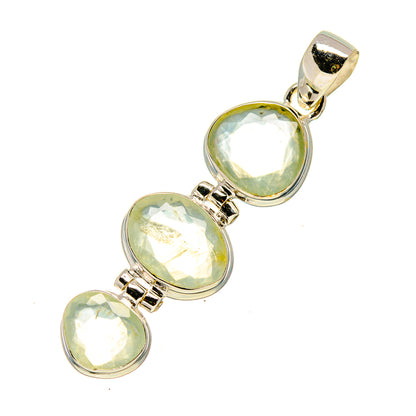 Prehnite Pendants handcrafted by Ana Silver Co - PD757351 - Photo 2