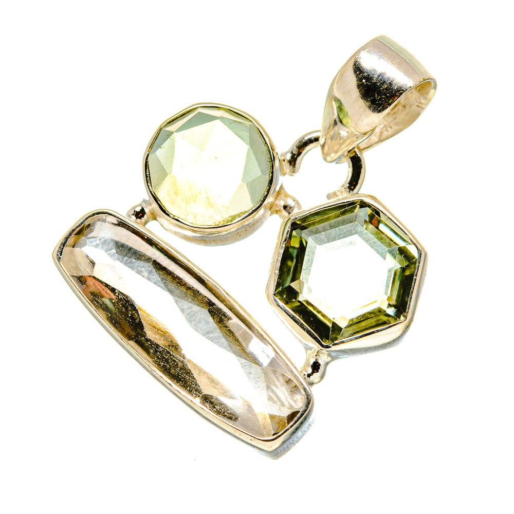 White Quartz Pendants handcrafted by Ana Silver Co - PD757380