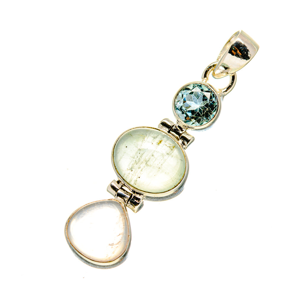 Aquamarine Pendants handcrafted by Ana Silver Co - PD757396