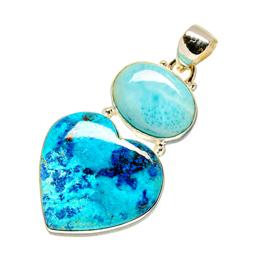 Shattuckite Pendants handcrafted by Ana Silver Co - PD757402