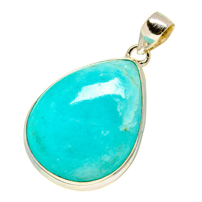 Peruvian Amazonite Pendants handcrafted by Ana Silver Co - PD757404