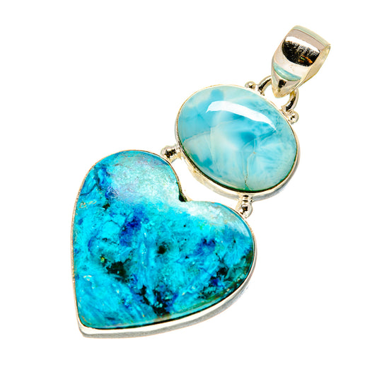 Shattuckite Pendants handcrafted by Ana Silver Co - PD757405