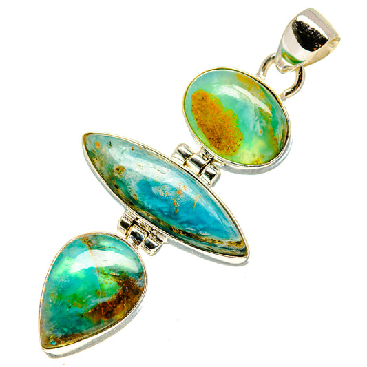Peruvian Opal Pendants handcrafted by Ana Silver Co - PD757435