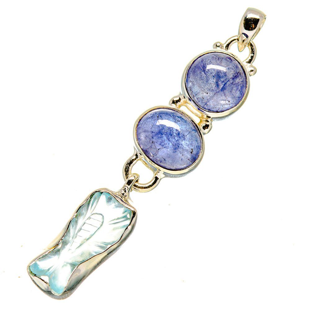 Aquamarine Pendants handcrafted by Ana Silver Co - PD757438