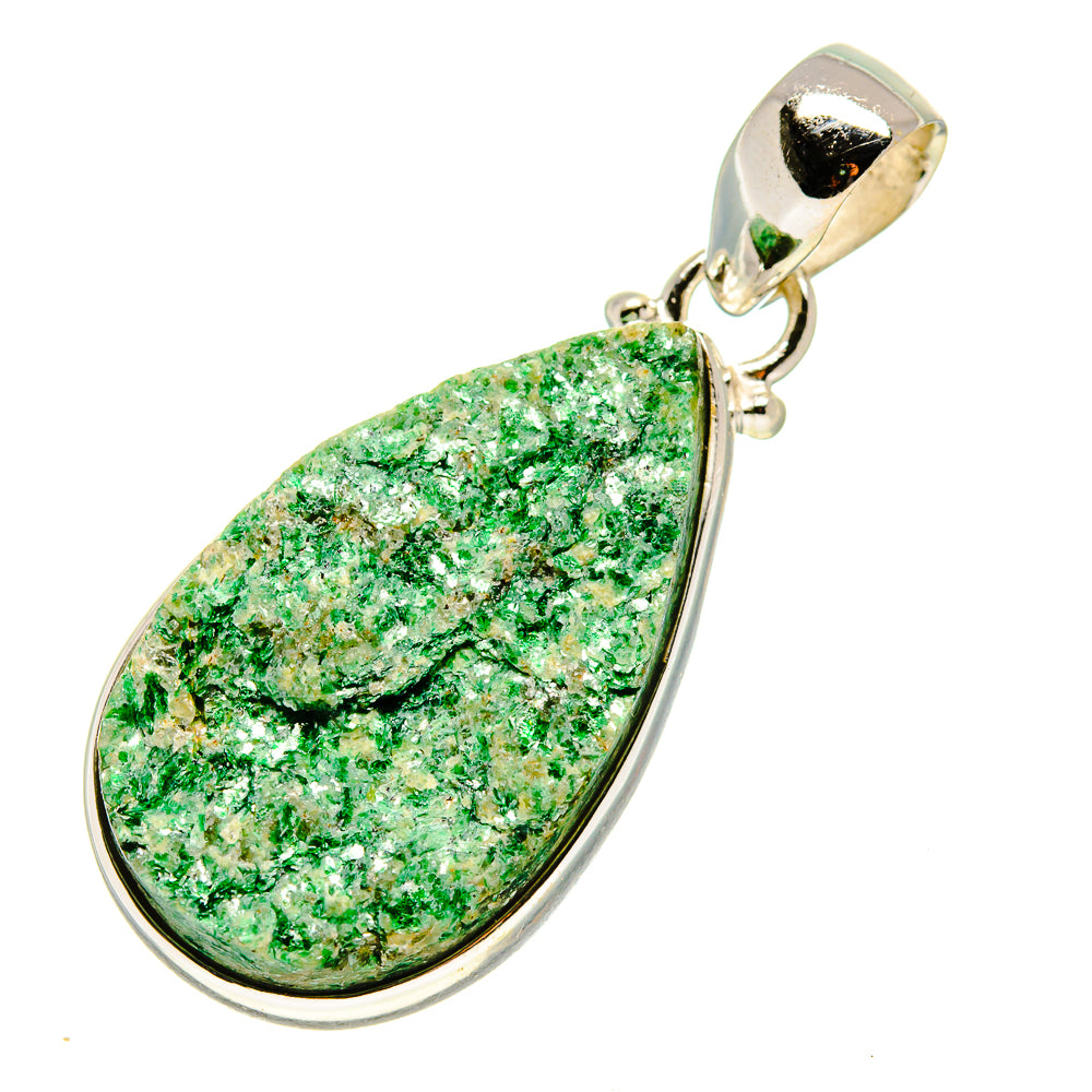 Green Fuchsite Pendants handcrafted by Ana Silver Co - PD757446