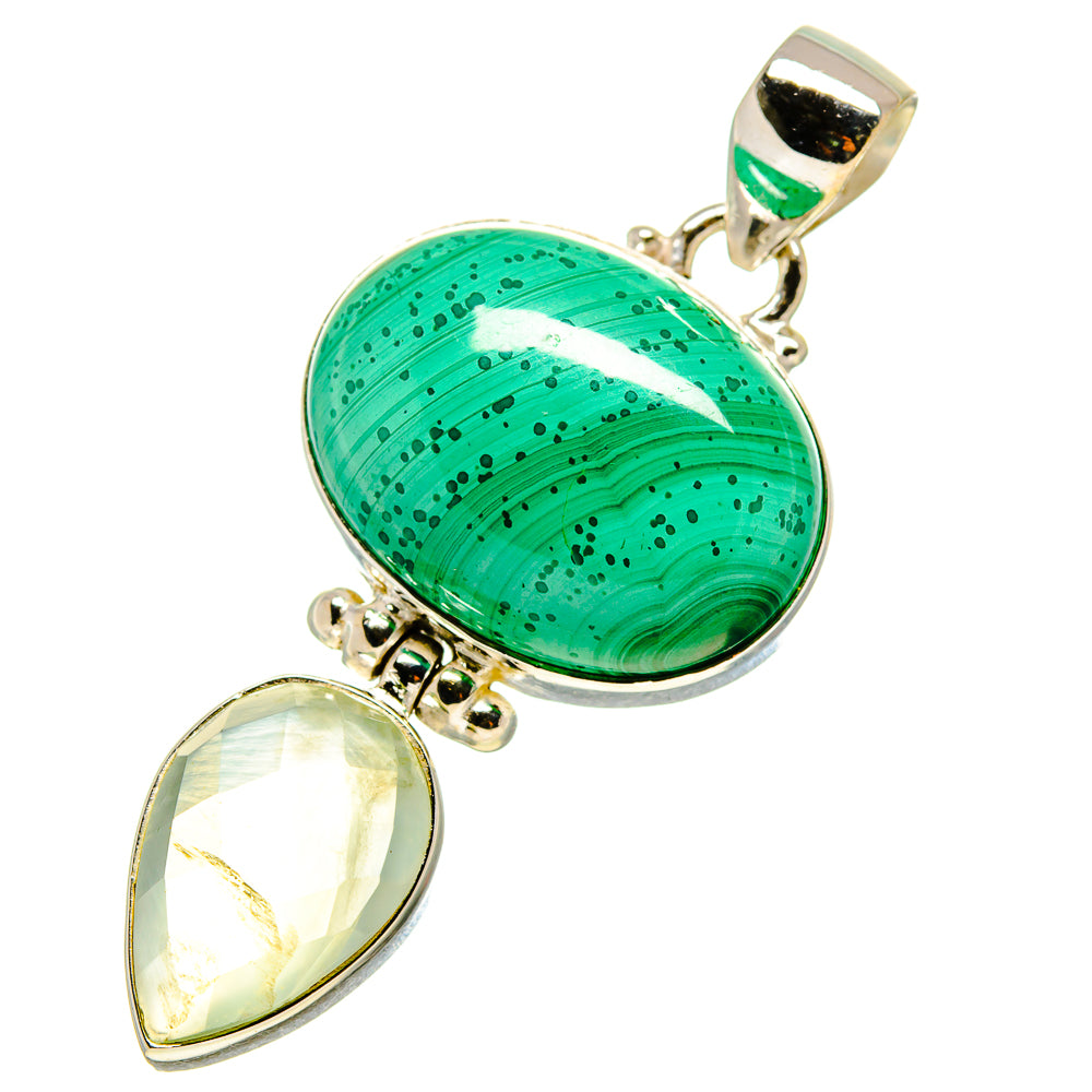 Malachite Pendants handcrafted by Ana Silver Co - PD757464