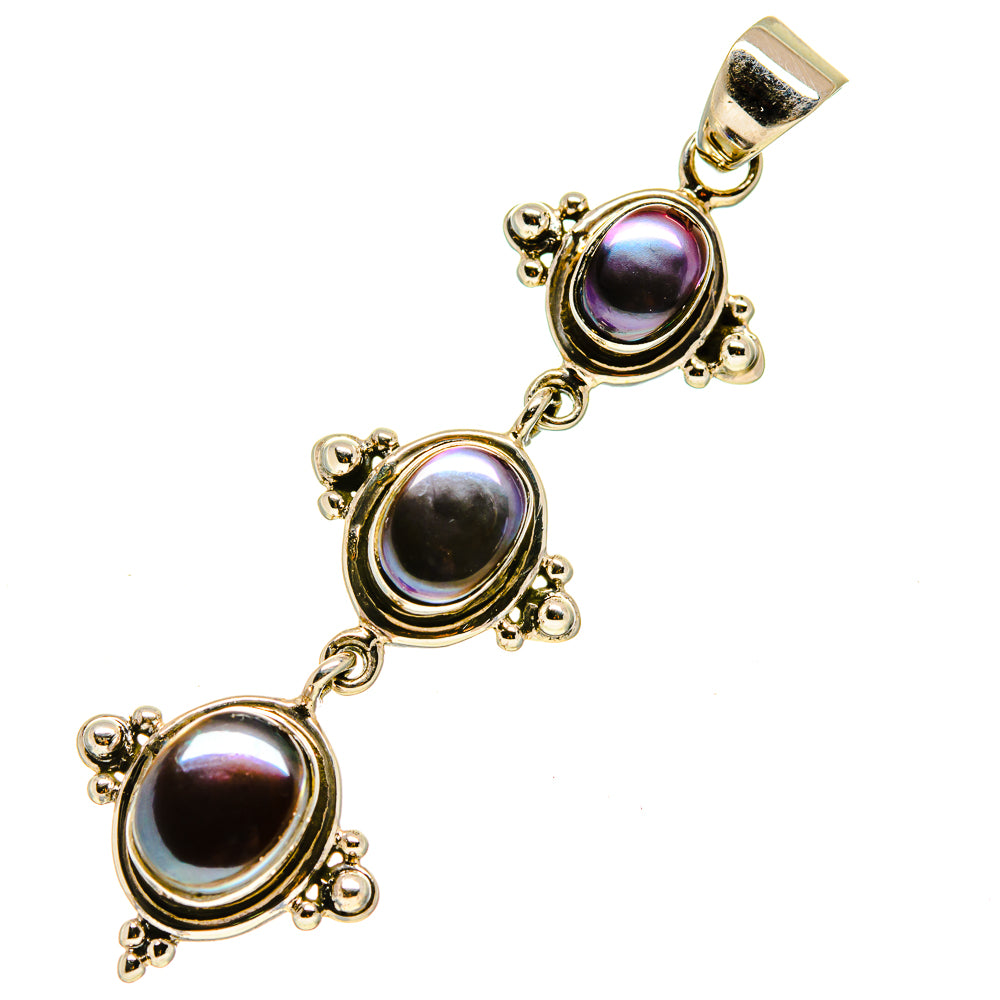 Titanium Pearl Pendants handcrafted by Ana Silver Co - PD757469