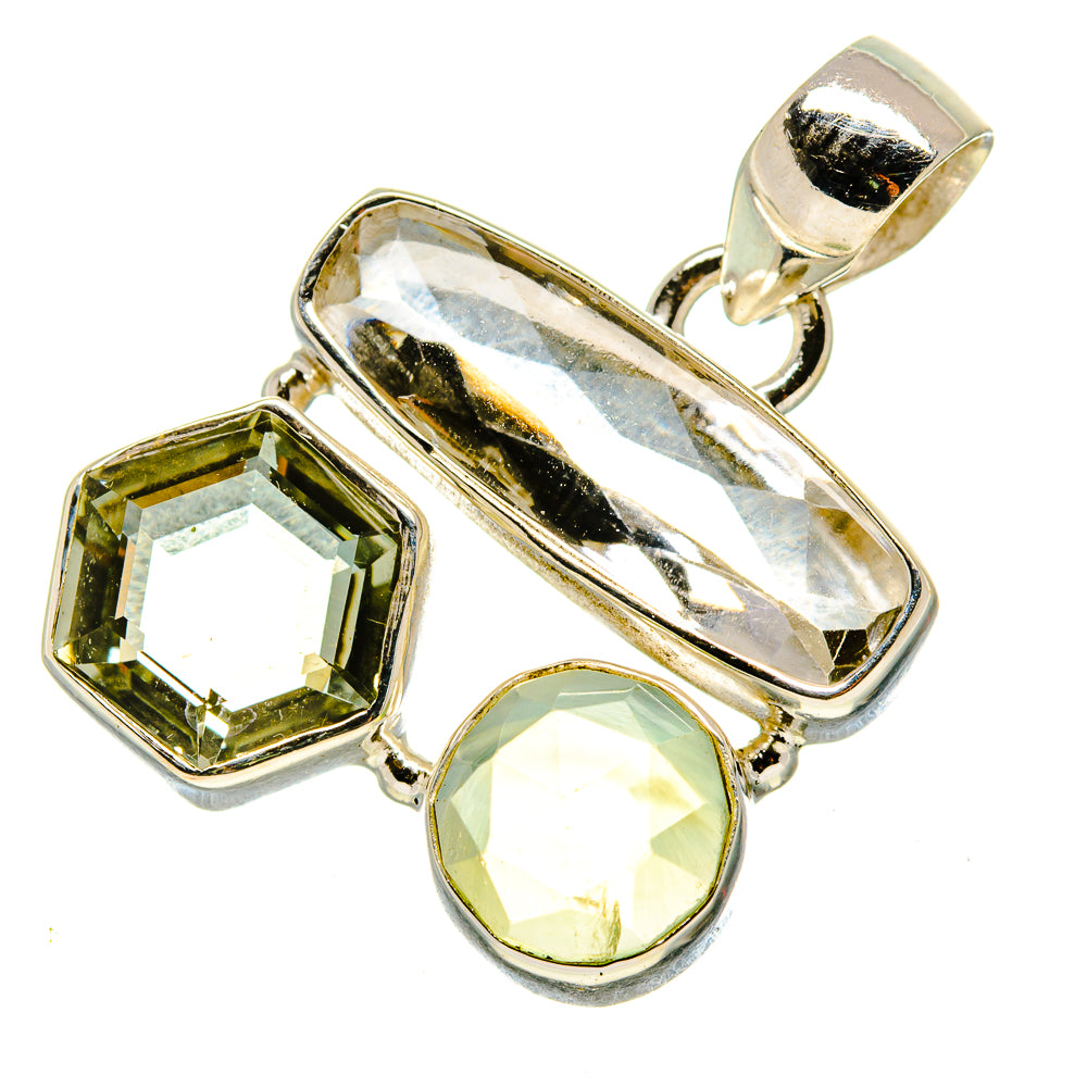 White Quartz Pendants handcrafted by Ana Silver Co - PD757471