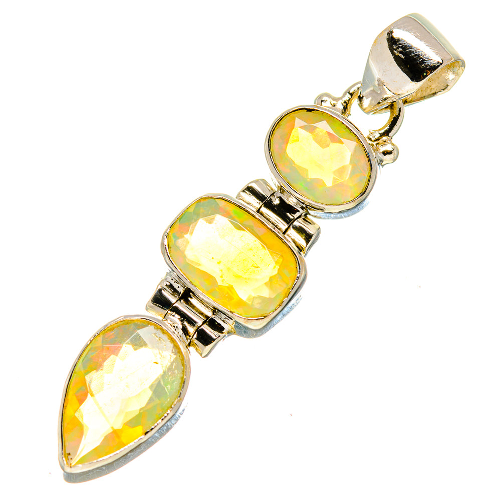 Ethiopian Opal Pendants handcrafted by Ana Silver Co - PD757491