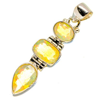 Ethiopian Opal Pendants handcrafted by Ana Silver Co - PD757491