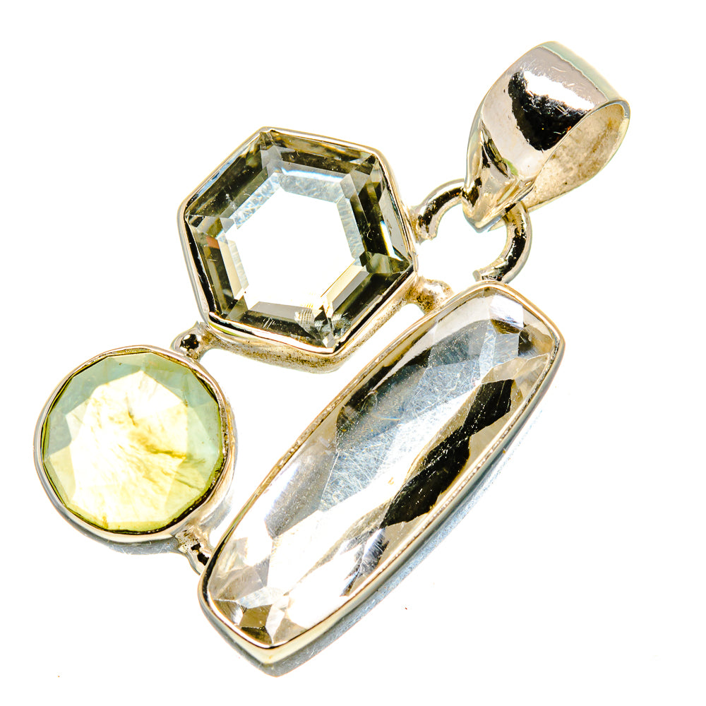 White Quartz Pendants handcrafted by Ana Silver Co - PD757494