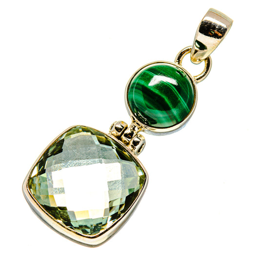 Green Amethyst Pendants handcrafted by Ana Silver Co - PD757510