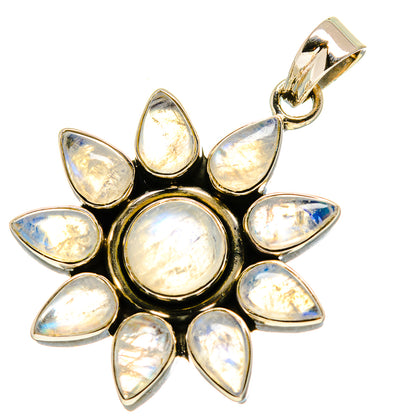 Rainbow Moonstone Pendants handcrafted by Ana Silver Co - PD757521