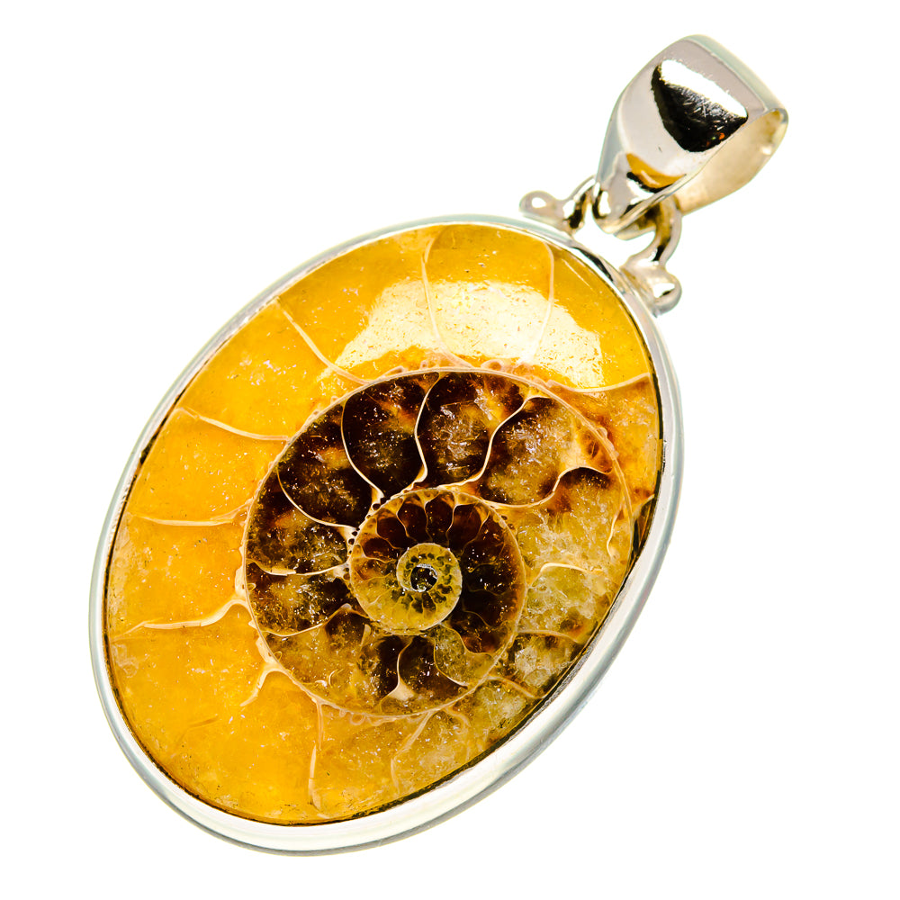Ammonite Fossil Pendants handcrafted by Ana Silver Co - PD757523