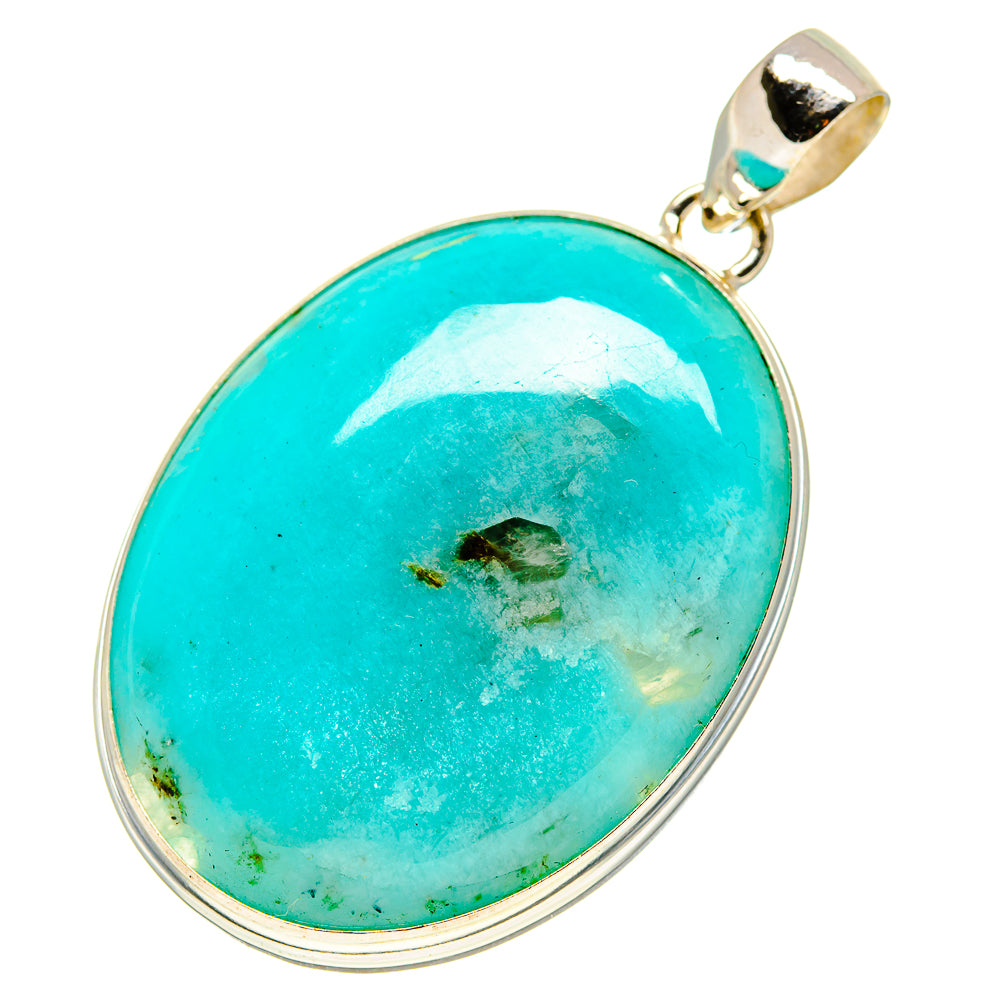 Peruvian Amazonite Pendants handcrafted by Ana Silver Co - PD757525