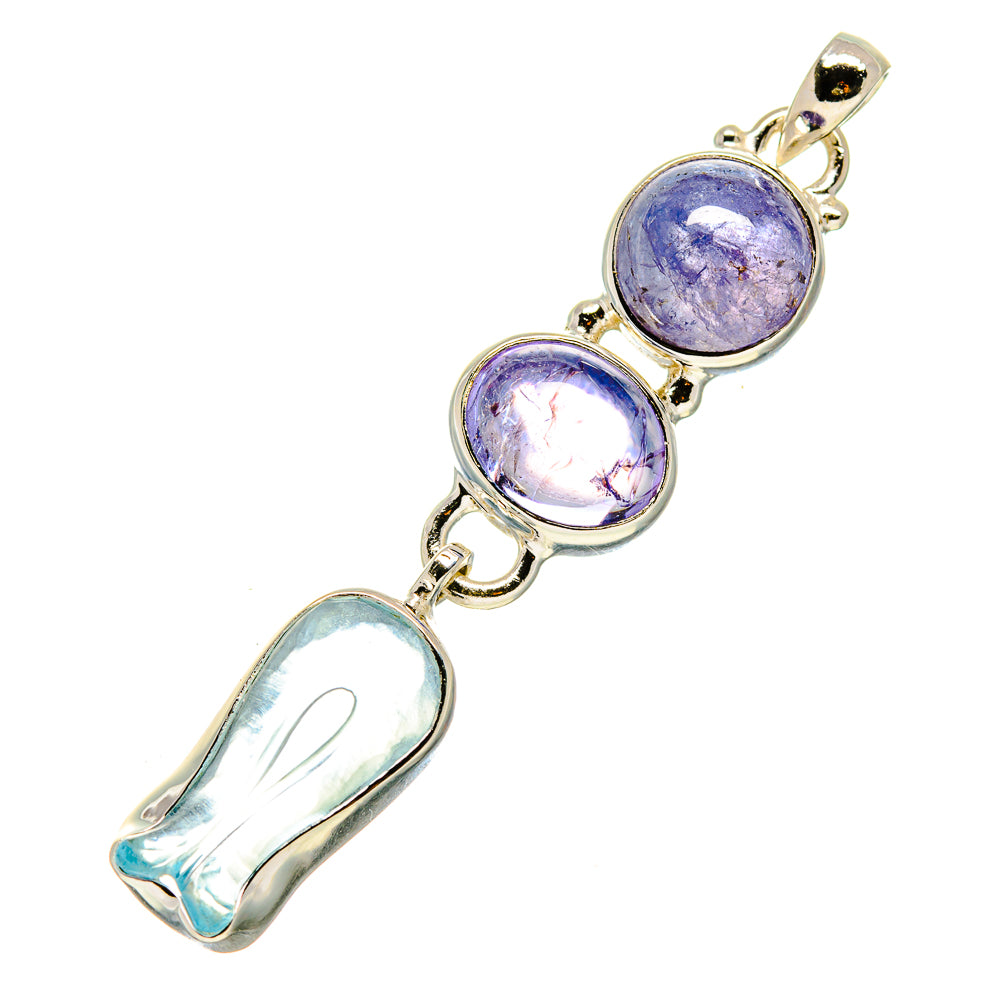Aquamarine Pendants handcrafted by Ana Silver Co - PD757531