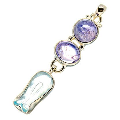 Aquamarine Pendants handcrafted by Ana Silver Co - PD757531
