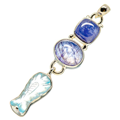 Aquamarine Pendants handcrafted by Ana Silver Co - PD757532