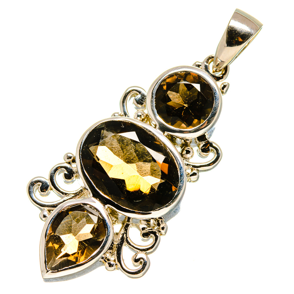 Smoky Quartz Pendants handcrafted by Ana Silver Co - PD757538