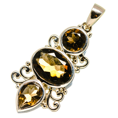 Smoky Quartz Pendants handcrafted by Ana Silver Co - PD757538