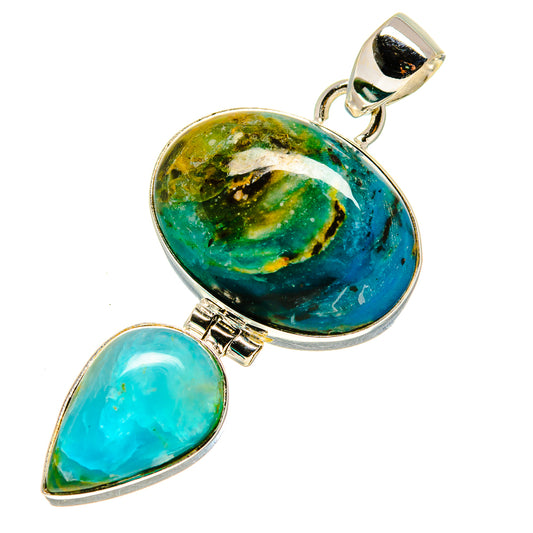 Peruvian Opal Pendants handcrafted by Ana Silver Co - PD757548