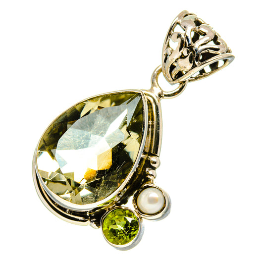 Green Amethyst Pendants handcrafted by Ana Silver Co - PD757572