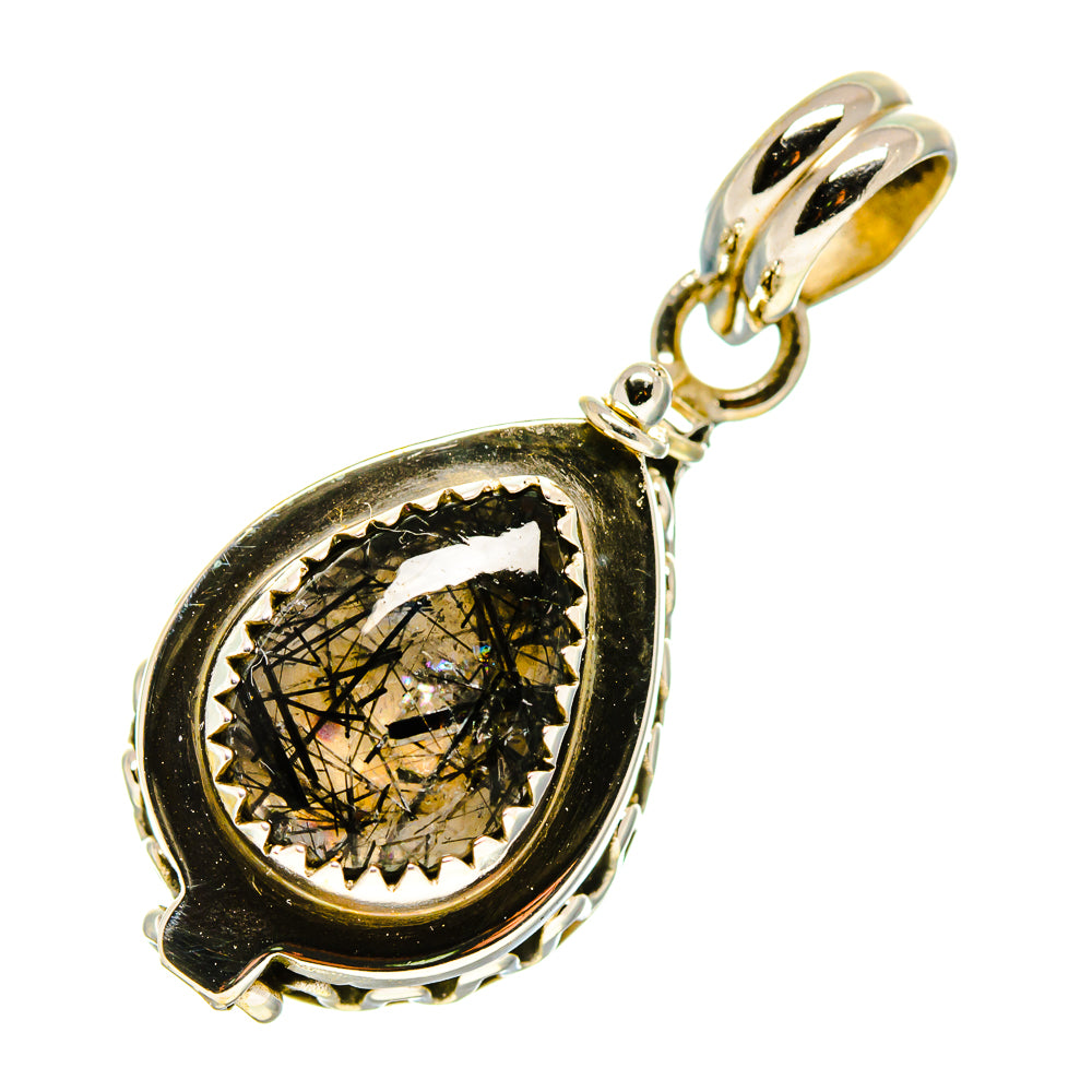 Tourmalinated Quartz Pendants handcrafted by Ana Silver Co - PD757573