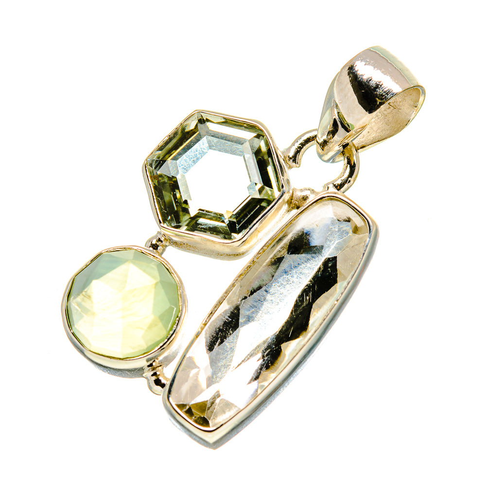 White Quartz Pendants handcrafted by Ana Silver Co - PD757574