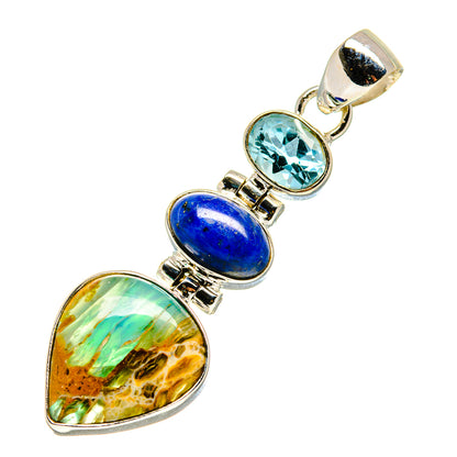 Peruvian Opal Pendants handcrafted by Ana Silver Co - PD757588