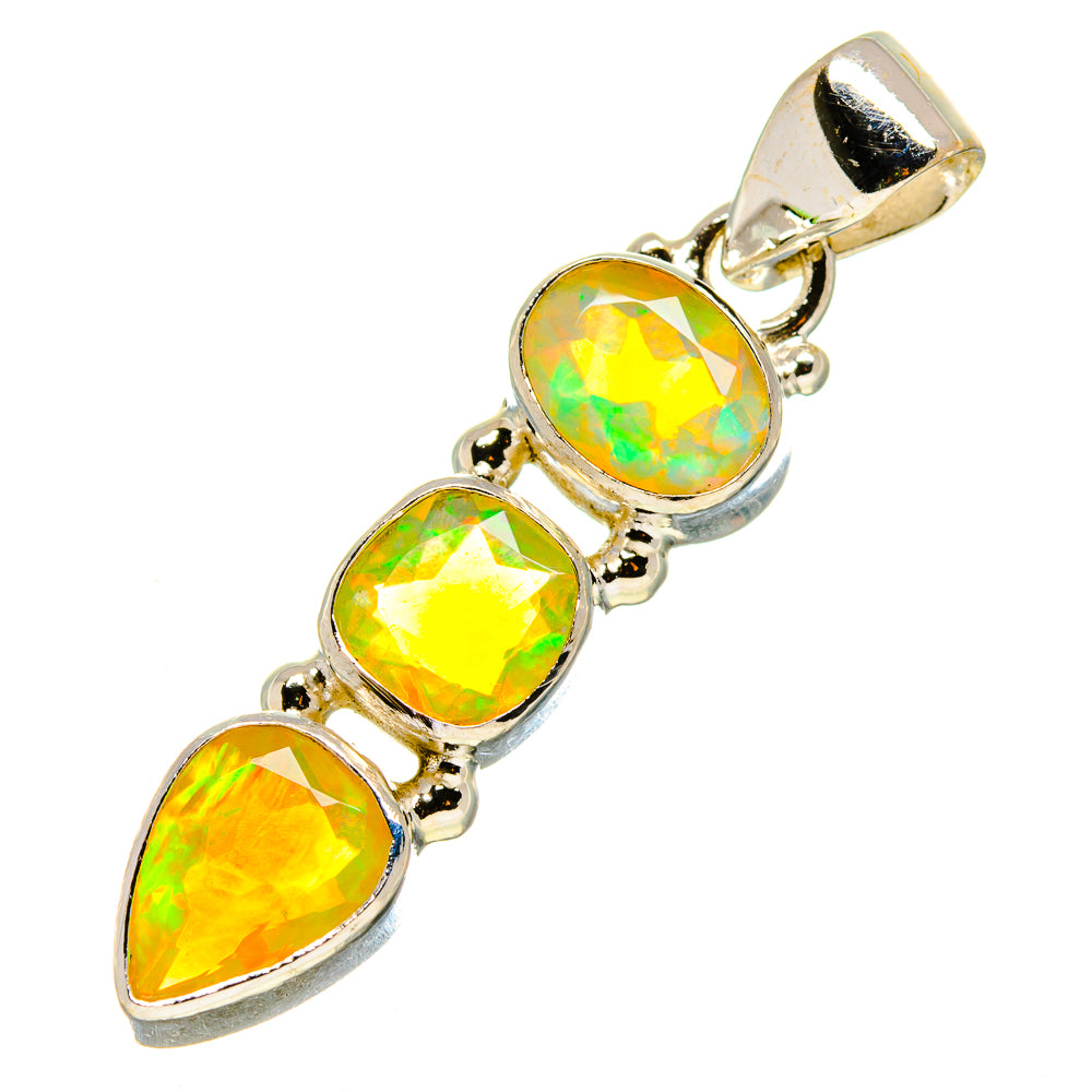 Ethiopian Opal Pendants handcrafted by Ana Silver Co - PD757589