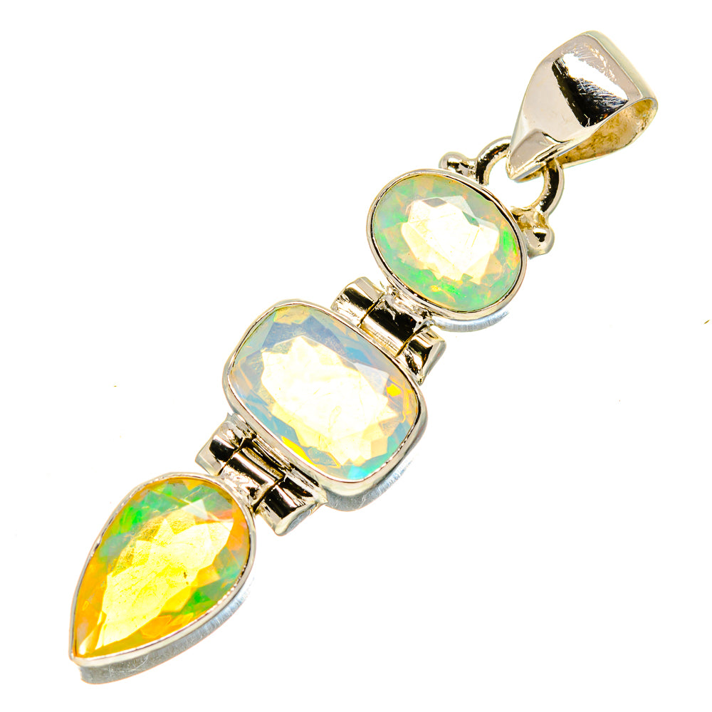 Ethiopian Opal Pendants handcrafted by Ana Silver Co - PD757591