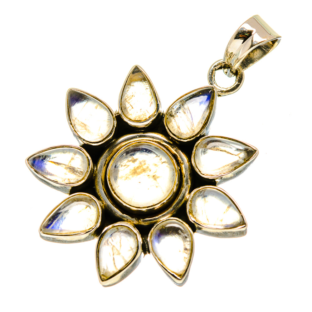 Rainbow Moonstone Pendants handcrafted by Ana Silver Co - PD757592