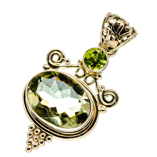 Green Amethyst Pendants handcrafted by Ana Silver Co - PD757595