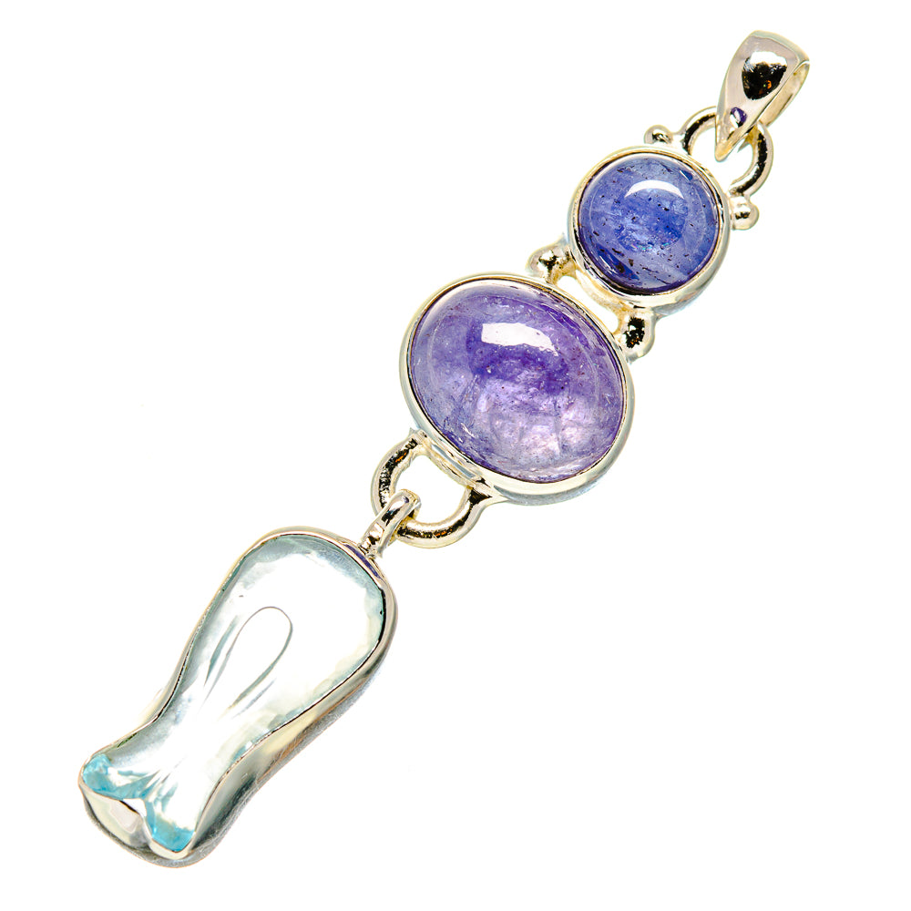 Aquamarine Pendants handcrafted by Ana Silver Co - PD757613