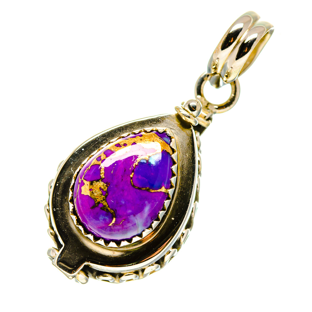 Purple Copper Composite Turquoise Pendants handcrafted by Ana Silver Co - PD757652