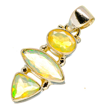 Ethiopian Opal Pendants handcrafted by Ana Silver Co - PD757662