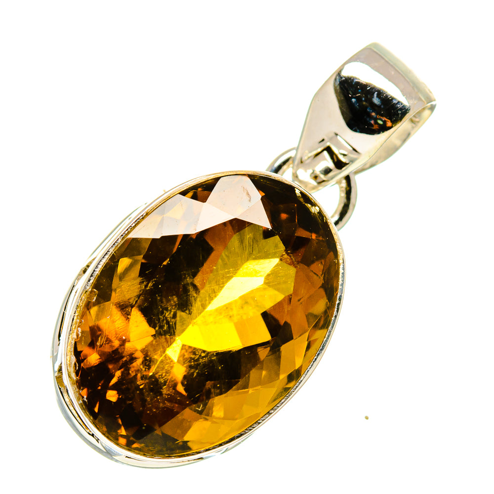 Mandarin Citrine Pendants handcrafted by Ana Silver Co - PD757674