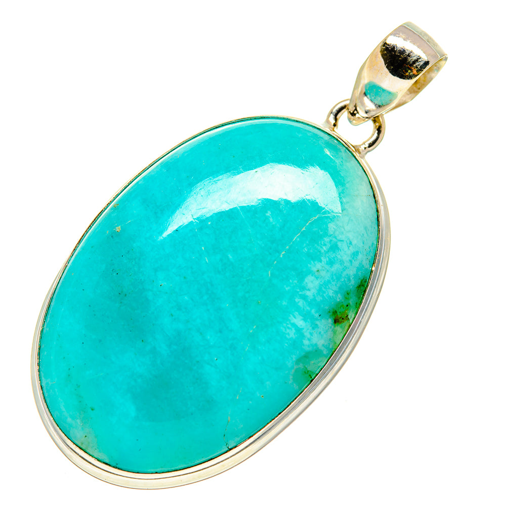 Peruvian Amazonite Pendants handcrafted by Ana Silver Co - PD757686