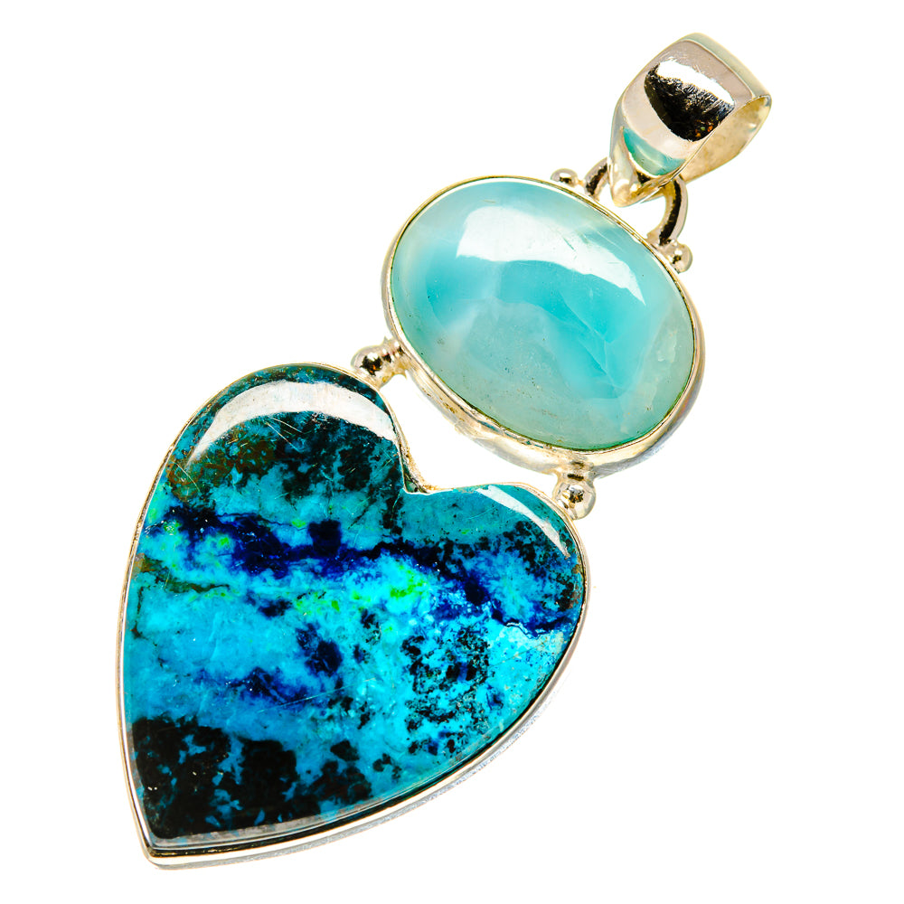 Shattuckite, Larimar Pendants handcrafted by Ana Silver Co - PD757703