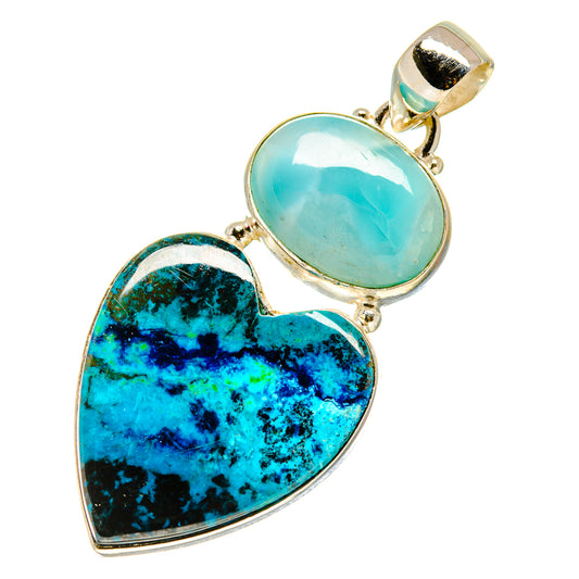 Shattuckite, Larimar Pendants handcrafted by Ana Silver Co - PD757703
