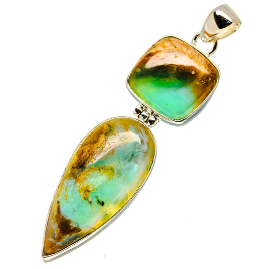 Peruvian Opal Pendants handcrafted by Ana Silver Co - PD757707