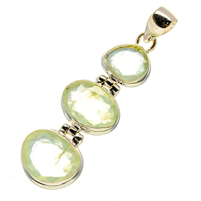 Prehnite Pendants handcrafted by Ana Silver Co - PD757714