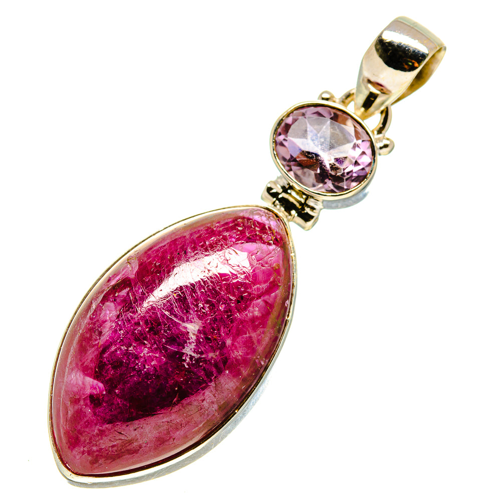 Ruby Fuchsite, Amethyst Pendants handcrafted by Ana Silver Co - PD757720