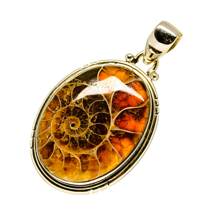 Ammonite Fossil Pendants handcrafted by Ana Silver Co - PD757732